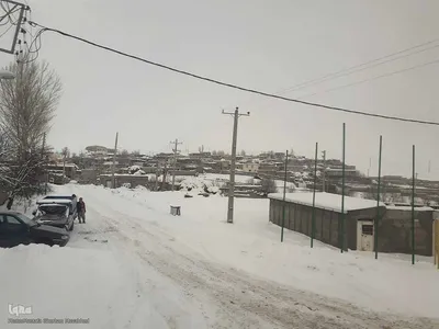 طبیعت برفی مناطق شهری و روستایی اهر