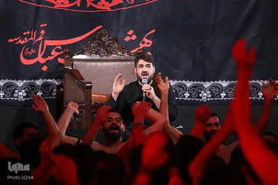 عزاداری شب عاشورای حسینی در هیئت بهشت العباس قم