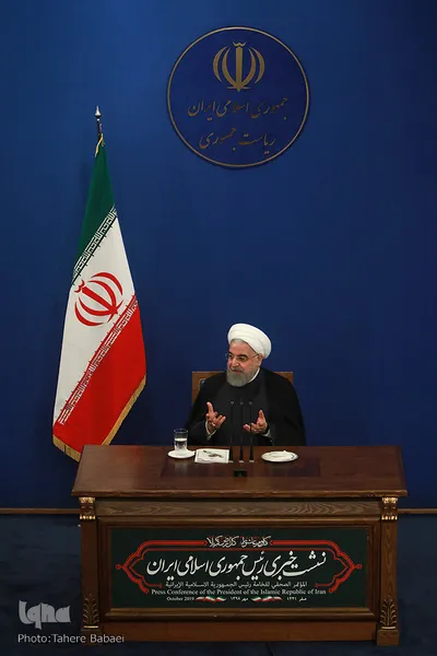 نشست خبری حجت‌الاسلام والمسلمین حسن روحانی، رئیس جمهور