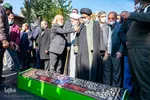 مراسم تشییع حاج بیوک آسایش مداح اهل‌بیت(ع) و رزمنده دوران دفاع مقدس‎‎
