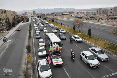 راهپیمایی خودرویی 22 بهمن 1400 - سمنان