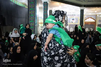 مراسم شیرخوارگان حسینی در آستان علی بن مهزیار اهوازی
