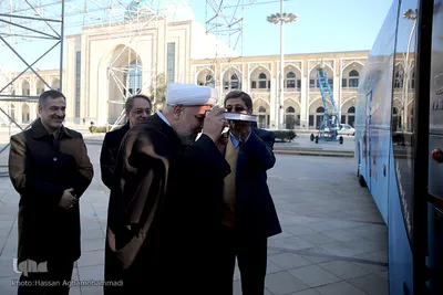 مراسم بدرقه کاروان قرآنی انقلاب از بارگاه نورانی امام خمینی (ره)