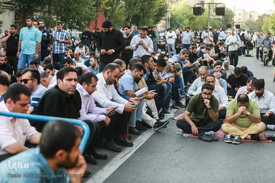 مراسم دعای عرفه در خیابان سعدی تهران
