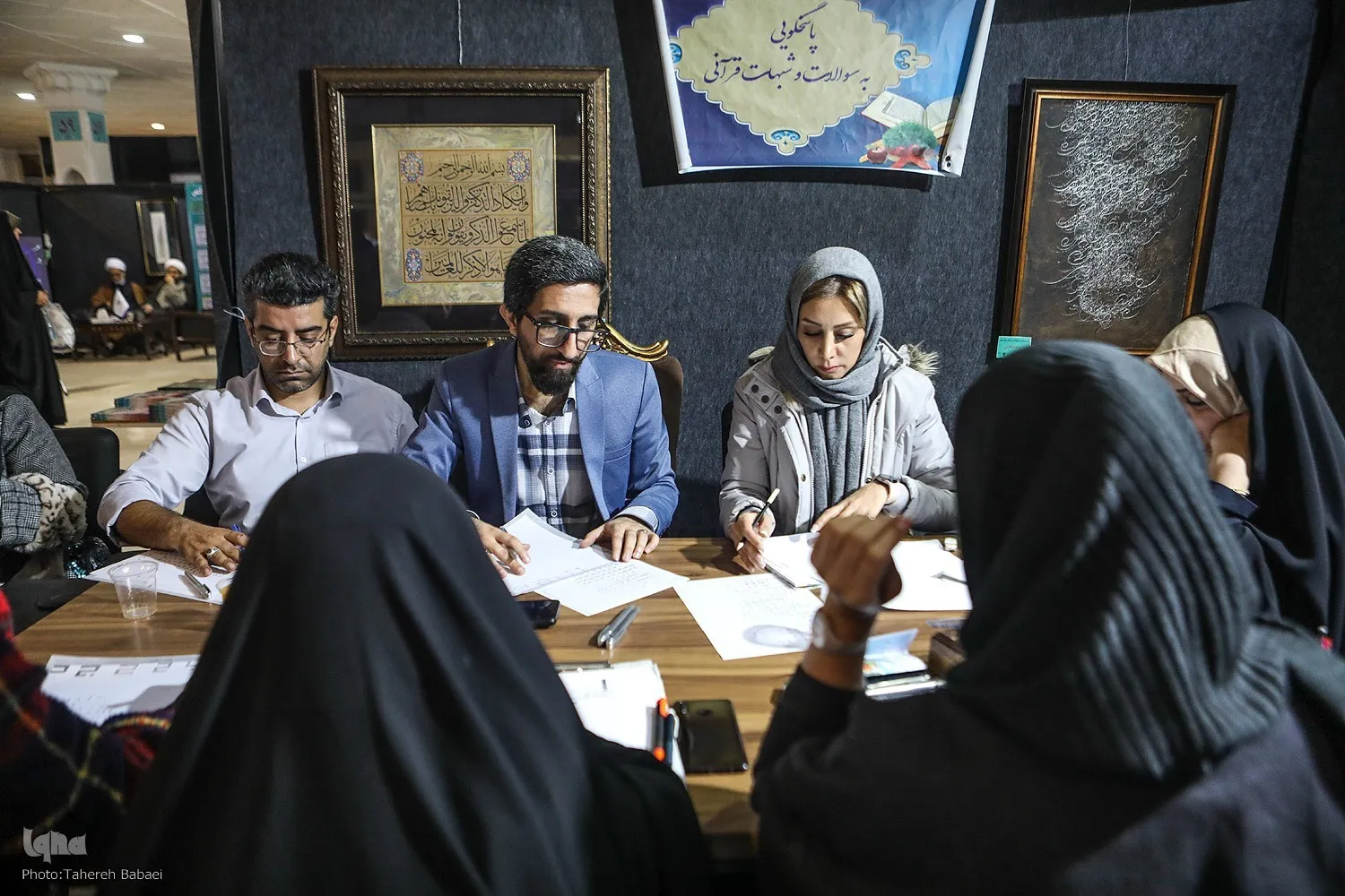 برگزاری کارگاه خوشنویسی در بخش دانشگاهیان نمایشگاه قرآن