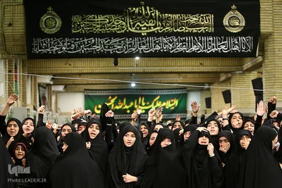 مراسم عزاداری شب تاسوعای حسینی با حضور رهبر معظم انقلاب