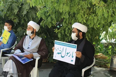اجتماع طلاب بیرجندی در پی هتک حرمت پیامبر اسلام(ص)