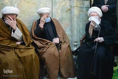 مراسم تشییع پیکر مرحوم آیت الله محدتقی مصباح یزدی در آستان مقدس عبدالعظیم حسنی(ع)