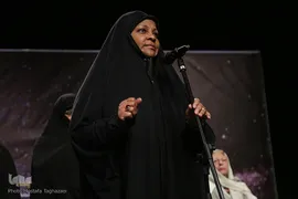 مرضیه هاشمی در مراسم رونمایی از مستند بانو