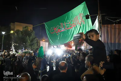 برپایی آیین سوگواری شب هشتم محرم در شهرک عرب‌ها
