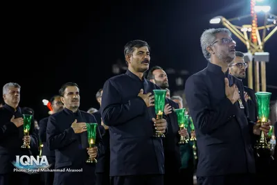 آیین خطبه‌خوانی شب شهادت امام رضا(ع) در حرم مطهر رضوی