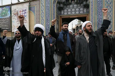 اجتماع مردم قم در پی شهادت حاج قاسم سلیمانی