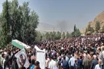 تشییع باشکوه پیکر شهدای ارتش حمله متجاوزانه رژیم صهیونی در خرم‌آباد