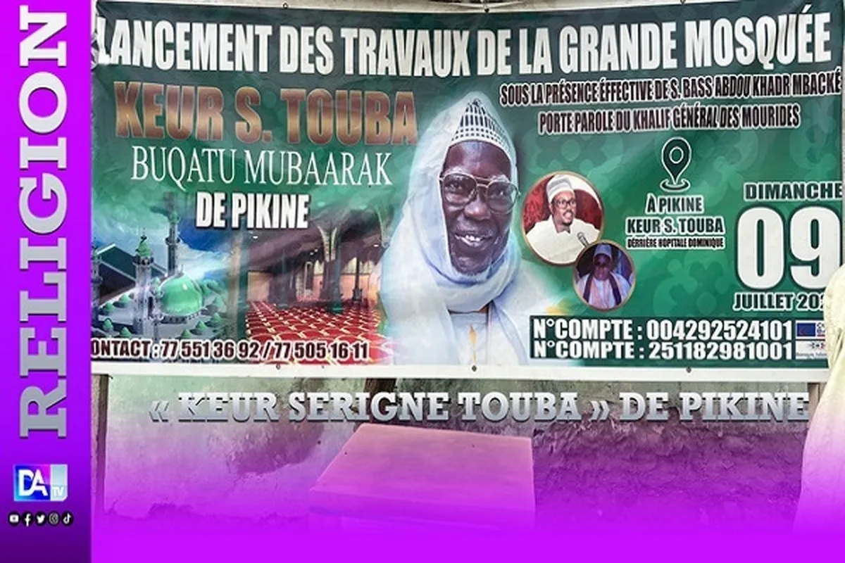Début des travaux de construction de la mosquée 