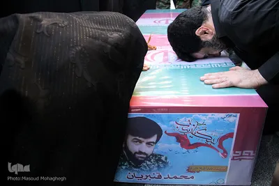 آیین تشییع پیکر شهید مدافع حرم، شهید محمد قنبریان در سمنان