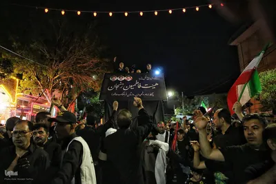 عزاداری مردم زنجان در شام غریبان 