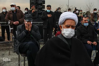 تشییع پیکر شهدای گمنام در دانشگاه آزاد تهران شمال