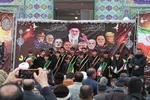 خروش مردم لاهرود در سوگ امام شهید