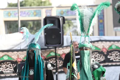 مراسم فدائیان سقا در امامزاده شاه سید علی(ع) قم
