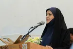 رخساره فضلی مدیرکل دفتر پیش بستانی وزارت آموزش و پرورش  در مراسم نقالی خوانی نوآموزان مراکز پیش دبستانی