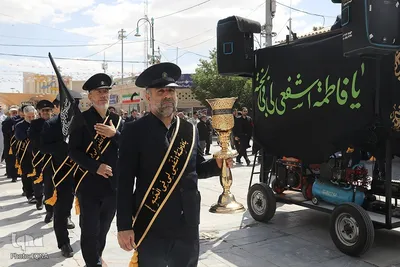 عزاداری خادمان حضرت معصومه در روز شهادت امام جواد(ع)