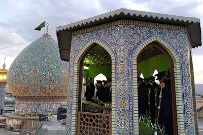 آیین نقاره ‌زنی در حرم حضرت شاهچراغ(ع)