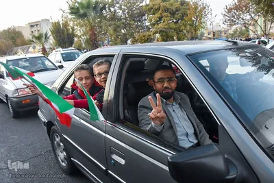 جشن پیروزی تیم ملی در سمنان
