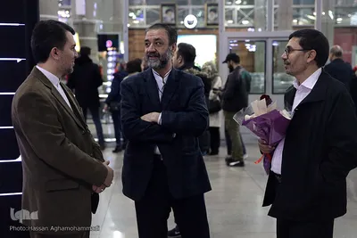 سید علی سرابی، قائم مقام شورای عالی قرآن در مراسم استقبال از محمدحسن موحدی، نفر دوم شانزدهمین دوره مسابقات بین‌المللی قرآن تونس در فرودگاه بین المللی امام خمینی (ره) 