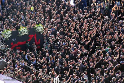 دسته بزرگ عزاداری حسینیه اعظم زنجان در روز تاسوعا