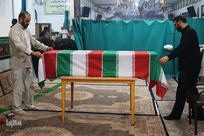 وداع با پیکر طلبه شهید مدافع امنیت مهدی زاهدلویی