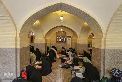 جزءخوانی قرآن کریم در مسجد‌ حاج‌ آقا صابر اراک