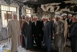 بازدید نماینده خبرگان از دفتر تخریب شده امام جمعه گنبدکاووس توسط اغتشاشگران