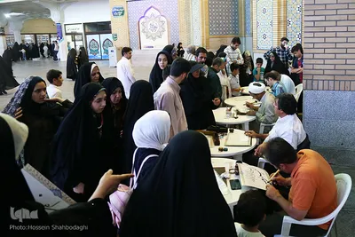 گردهمایی خطاطان برتر کشور در حرم حضرت معصومه(س)