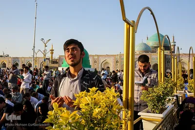 مراسم دعای عرفه در حرم مطهر رضوی
