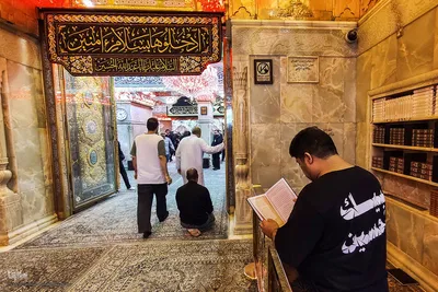 بین الحرمین در انتظار پیکر مطهر رهبر شهید