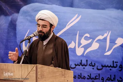 مراسم عمامه گذاری طلاب در اعیاد شعبانیه‎‎