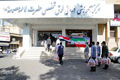 عیادت جوانان حشدالشعبی از بیماران