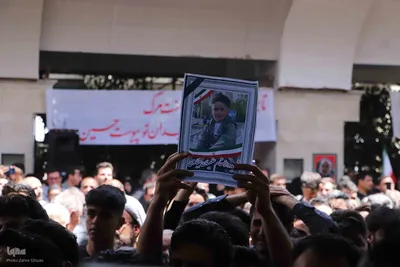 تشییع پیکر دو شهید قرآن آموز در تبریز