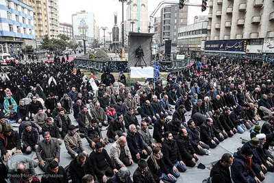 تجمع عزاداران فاطمی در میدان فاطمی