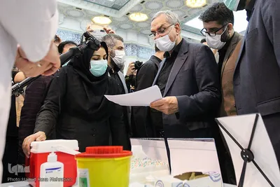 بازدید بهرام عین اللهی، وزیر بهداشت، درمان و آموزش پزشکی از نمایشگاه بین المللی قرآن کریم