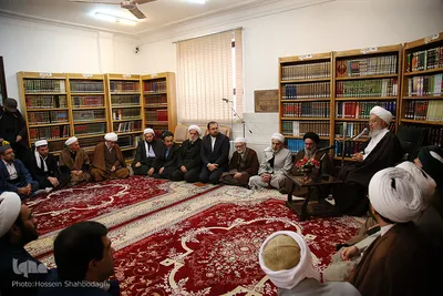 ⁨دیدار علمای اهل سنت کردستان با آیت الله العظمی مکارم شیرازی