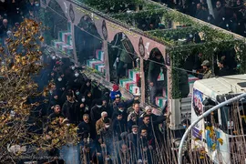 تشییع آلاله‌های گمنام در معراج الشهدای تهران