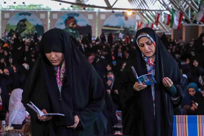 مراسم دعای عرفه در گلزارشهدای وادی رحمت تبریز‎