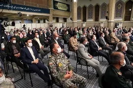 رهبر انقلاب اسلامی در دیدار دست‌اندرکاران برگزاری کنگره شهدای قم
