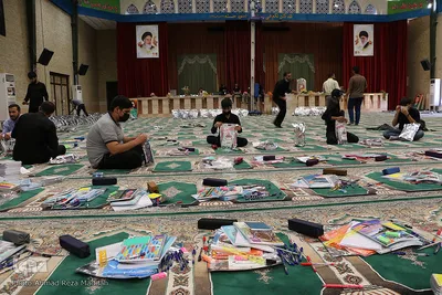 بسته بندی و توزیع بیش از 2 هزار بسته لوازم التحریر در آستانه سال تحصیلی نو