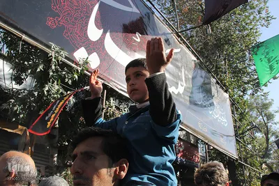 دسته بزرگ عزاداری حسینیه اعظم زنجان در روز تاسوعا