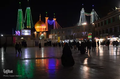 حرم کریمه اهل بیت(س) در شب میلاد جواد الائمه(ع)