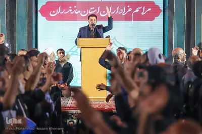 مراسم عزاداری شب شهادت امام رضا(ع) در حرم مطهر رضوی
