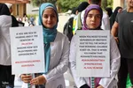 تجمع پرشور دانشگاهیان علوم پزشکی شیراز در محکومیت جنایات رژیم صهیونیستی‎