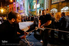 برپایی خیمیه عزای حسینیه کربلایی های مقیم مرکز
